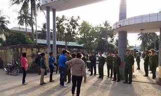 Trại tạm giam Công an tỉnh Quảng Ninh (Lán 14) nơi hai can phạm đang bị tạm giam