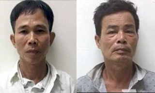 Hai nghi phạm Chuyển (trái) và Sinh. Ảnh: CAND.