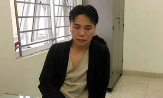 Bị can Cường tại cơ quan công an