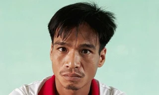 Dũng tại cơ quan điều tra. Ảnh: Công an cung cấp