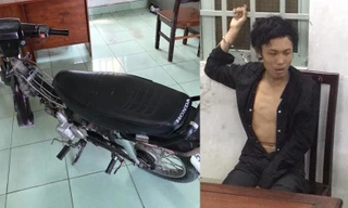 Đối tượng Mai Thành Đạt và phương tiện sử dụng đi cướp tài sản