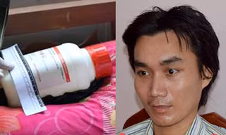 Nghi phạm Nghĩa và tang vật thu giữ