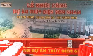 Mạo danh chủ đầu tư, ngang nhiên dựng rạp khởi công dự án thủy điện ở Quảng Ngãi