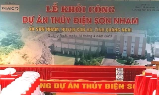 Mạo danh chủ đầu tư, ngang nhiên dựng rạp khởi công dự án thủy điện ở Quảng Ngãi
