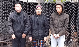 Các nghi can tại cơ quan điều tra. Ảnh: C.A