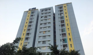 Block C chưng cư Carina - nơi phát hiện thi thể nạn nhân