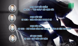 Danh sách 4 bị can vừa bị bắt tạm giam.