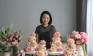 Bỏ việc văn phòng, người mẹ ở Hà Nội làm bánh hoa 10 triệu đồng gây tranh cãi