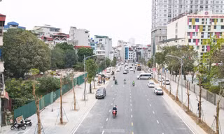 Cận cảnh thông xe tuyến đường hơn 340 tỉ đồng ở Hà Nội 