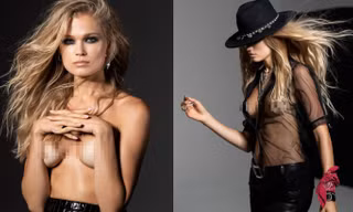 'Thiên thần áo tắm' Nga Vita Sidorkina 'cởi đồ' siêu gợi cảm trên tạp chí