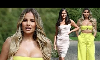 Dàn mỹ nhân truyền hình Anh mặc gợi cảm đi quay phim