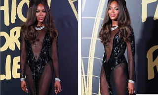 'Báo đen' huyền thoại Naomi Campbell mặc như không ở tuổi 49 gây choáng váng