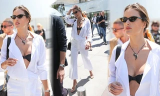 Alessandra Ambrosio lăng xê mốt khoe nội y dạo phố