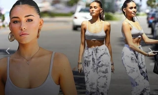 Không nội y, ca sĩ Mỹ tham gia MV Sơn Tùng M-TP tự tin khoe vòng 1 trên phố