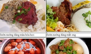 Cách phân biệt món ăn dùng phẩm màu hóa học