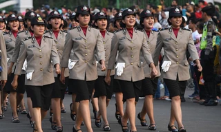 Nữ cảnh sát Indonesia. Ảnh minh họa