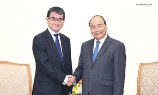 Thủ tướng Nguyễn Xuân Phúc tiếp Bộ trưởng Ngoại giao Nhật Bản