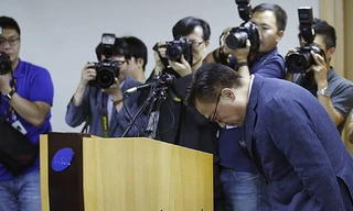 Samsung xin lỗi người tiêu dùng toàn cầu. Ảnh: Xinhua