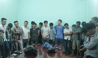 Các đối tượng tham gia vụ ẩu đả bị bắt giữ