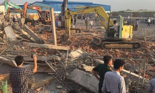 Hiện trường vụ tai nạn lao động tại Đồng Nai chiều 14/5