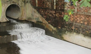 Đồng Nai kiểm tra nước 'lạ' từ khu công nghiệp đổ ra suối Bà Lúa