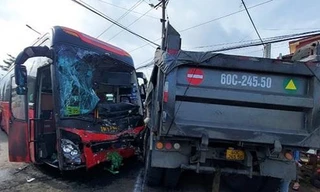 Tai nạn giao thông liên hoàn trên quốc lộ 1 ở Đồng Nai