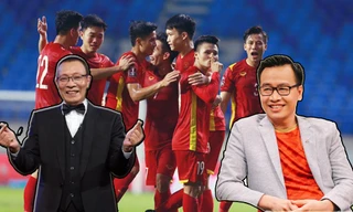 MC Lại Văn Sâm 'truyền lửa' cho tuyển Việt Nam, BLV Biên Cương làm thơ trước giờ bóng lăn