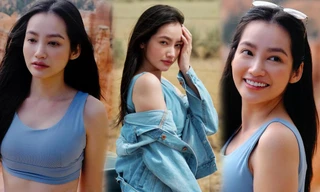 Hoa hậu Trúc Diễm khoe sắc vóc đẹp như mơ sau khi sang Mỹ định cư