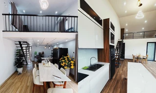 Phát 'sốt' với nhà cấp 4 gác lửng lắp ghép đẹp như biệt thự