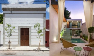 Ngỡ ngàng với thiết kế nhà ống nhỏ hẹp có hồ bơi 'giải nhiệt'