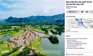 Biệt thự sân golf: Rầm rộ rao bán và những rủi ro về pháp lý