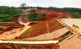 Đập thủy điện Đắk Kar, bị kẹt van xả nước năm 2019 