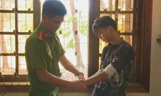 Đối tượng Phúc tại cơ quan điều tra