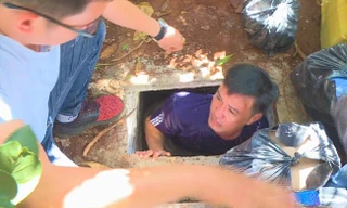 Hầm trú ẩn trong vườn nhà Luân