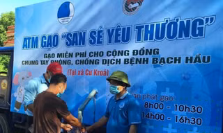 Phòng chống bạch hầu, đoàn thanh niên tái khởi động ATM gạo lưu động 