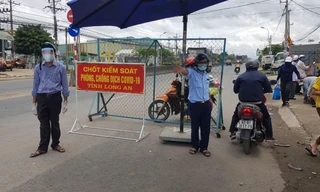 Một chốt phòng, chống COVID-19 trên địa bàn tỉnh Long An.