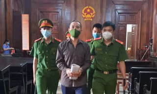Ông Quách Duy tại phiên xử phúc thẩm sáng nay 5/11.