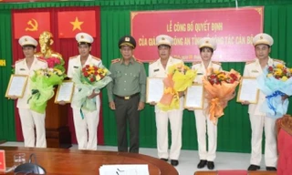 Công an tỉnh Trà Vinh điều động, bổ nhiệm nhiều cán bộ chủ chốt