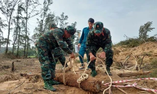 Phát hiện quả bom nặng hơn 150kg còn nguyên ngòi nổ