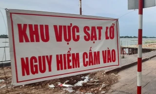 Vĩnh Long công bố tình huống khẩn cấp sạt lở bờ sông Cổ Chiên