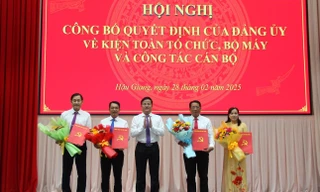 Đảng ủy UBND tỉnh Hậu Giang kiện toàn bộ máy