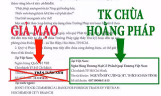 Cảnh báo thủ đoạn giả mạo kêu gọi xây chùa để trục lợi