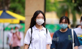 Thí sinh thi tốt nghiệp THPT đợt 1 tại Hà Nội. Ảnh mang tính minh hoạ