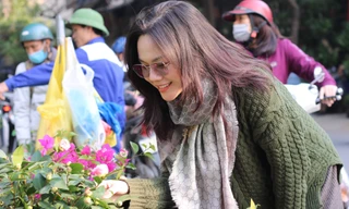 Rực rỡ chợ hoa phố Hoàng Hoa Thám ngày cận Tết