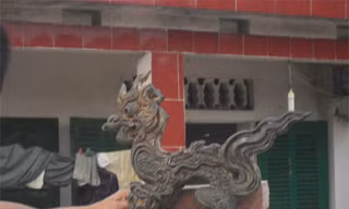 Đào móng nhà phát hiện nghê đá cổ