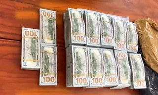 Bắt người vận chuyển trái phép hơn nửa triệu USD qua biên giới
