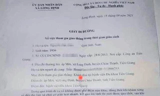 Cấp giấy đi đường cho cụ ông 85 tuổi đến bệnh viện... khám thai 