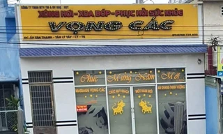 Cơ sở massage "Vọng Các" ở xã Tân Lý Tây, huyện Châu Thành.