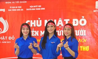 Tưng bừng Chủ nhật Đỏ tại trường ĐH Nam Cần Thơ