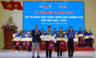 Học sinh Đồng Tháp thi hùng biện ‘tự hào vững tin theo Đảng’